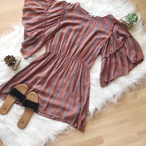 Bell Sleeve Mini Dress